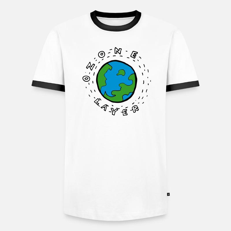 Earth's Ozone Layer Drawing Men's Ringer Shirt
