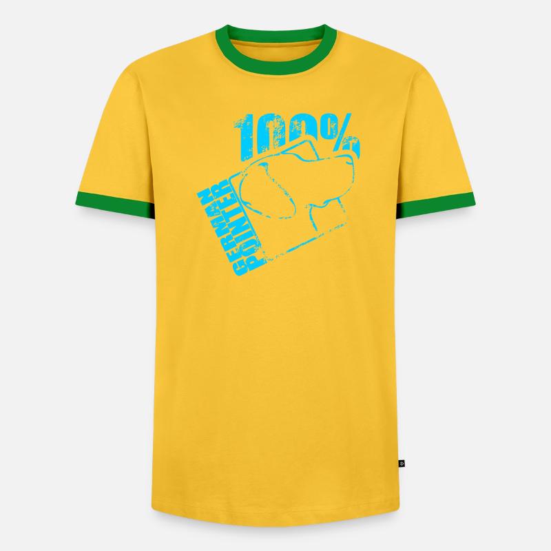 GERMAN POINTER 100 - Männer Kontrast-T-Shirt - undefined