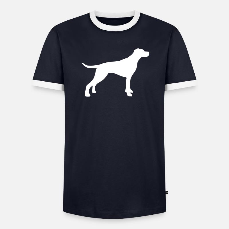 English Pointer Männer Kontrast-T-Shirt