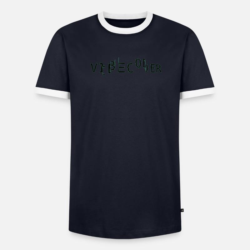 vibecoder_mono Glitch Männer Kontrast-T-Shirt