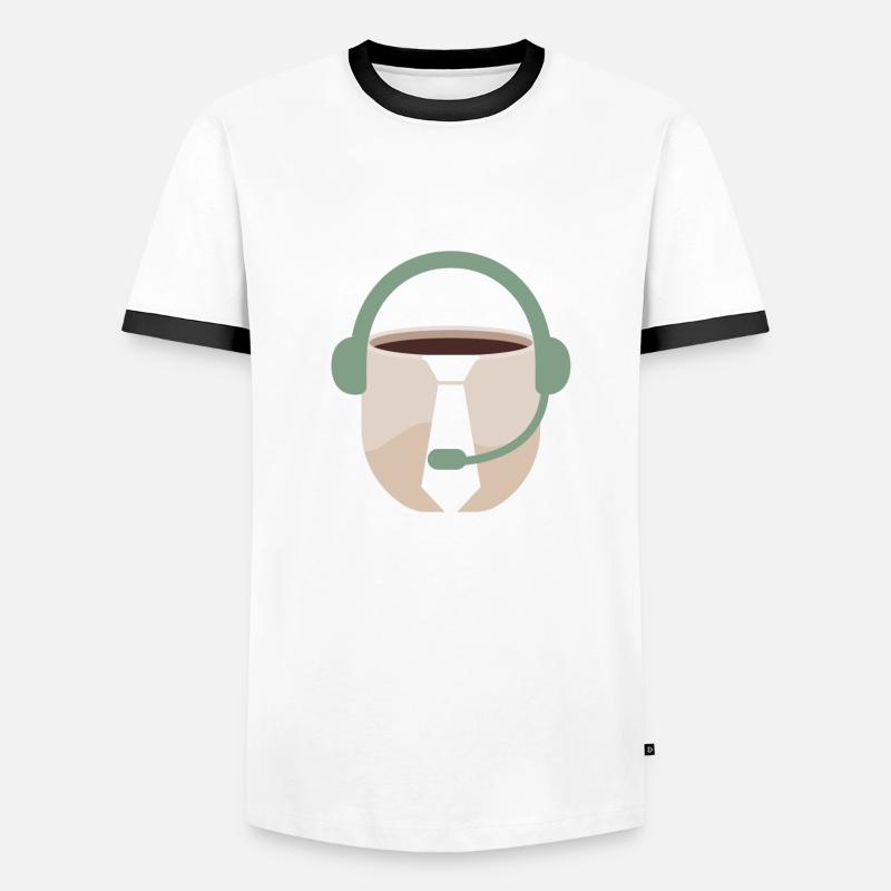 Team Home Office Sloth Home Work Gift Idea Men's Ringer Shirt
