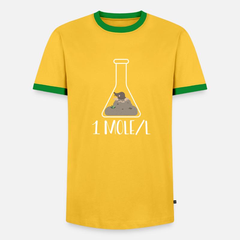 One mole per liter - Men's Ringer Shirt - undefined
