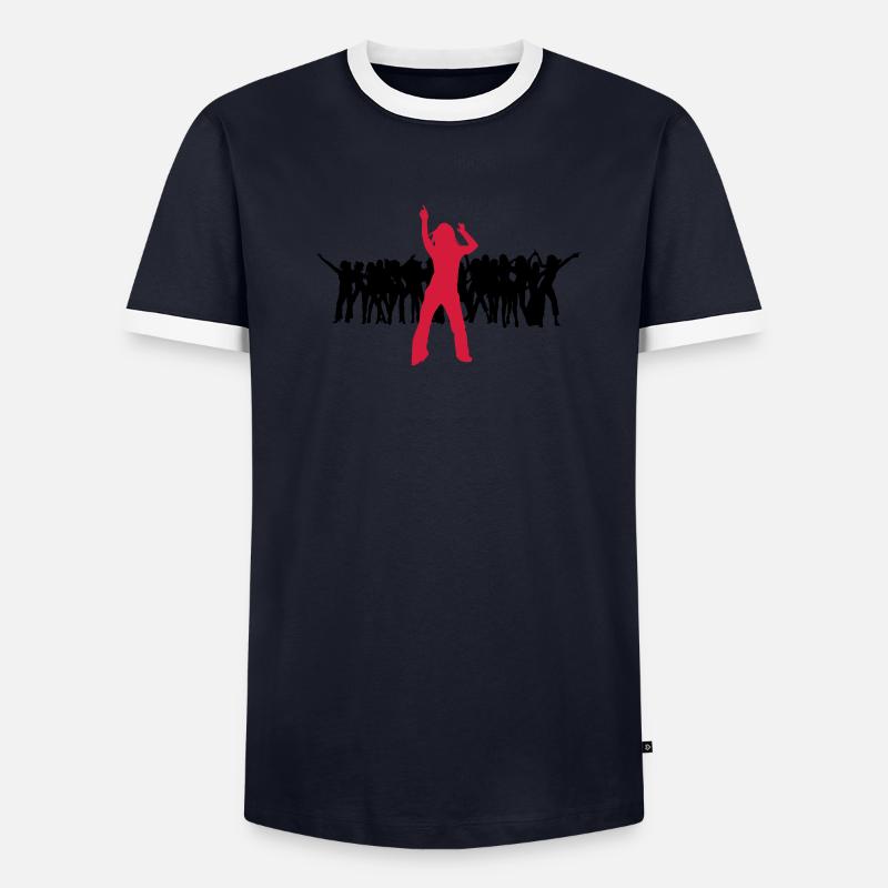 Dancer dancing shake shaken harlem shake 2c Men's Ringer Shirt