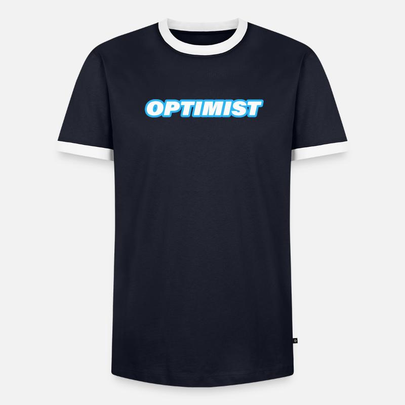 OPTIMISTE T-shirt contrasté Homme