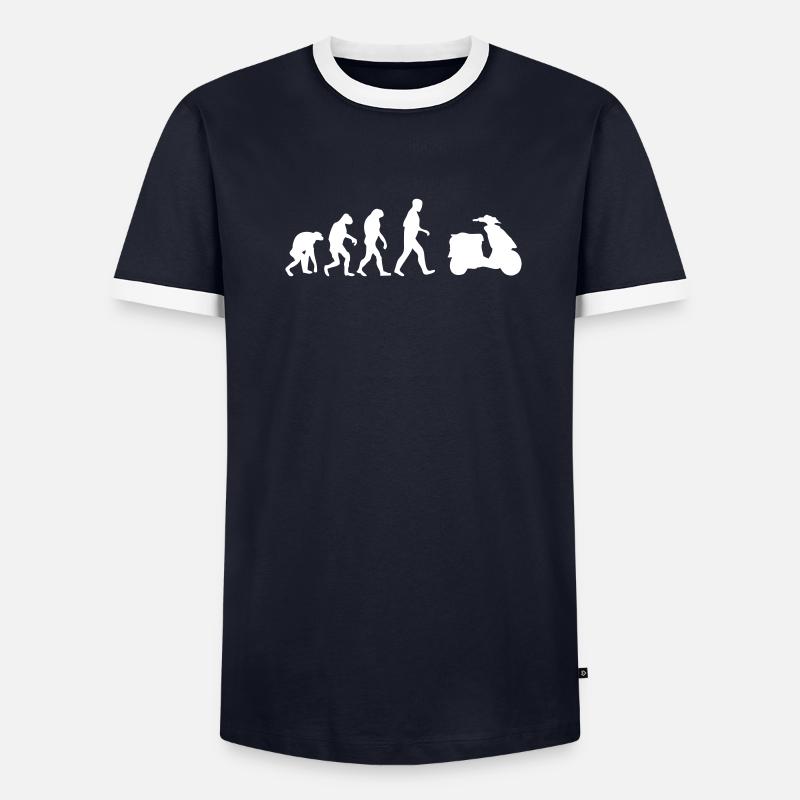 roller evolution Männer Kontrast-T-Shirt