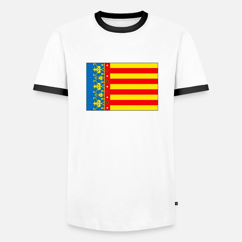 Drapeau de Valence T-shirt contrasté Homme