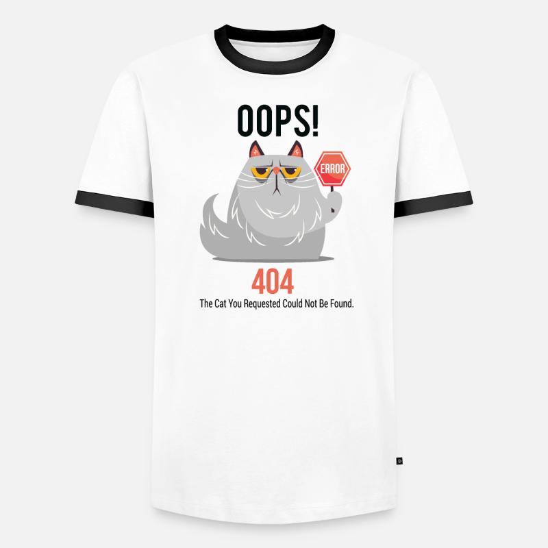 Grumpy Cat 404 Men's Ringer Shirt