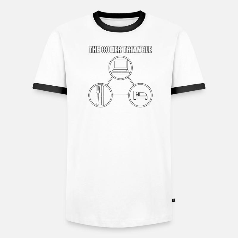 Computerfreak Computerwissenschaftler Männer Kontrast-T-Shirt