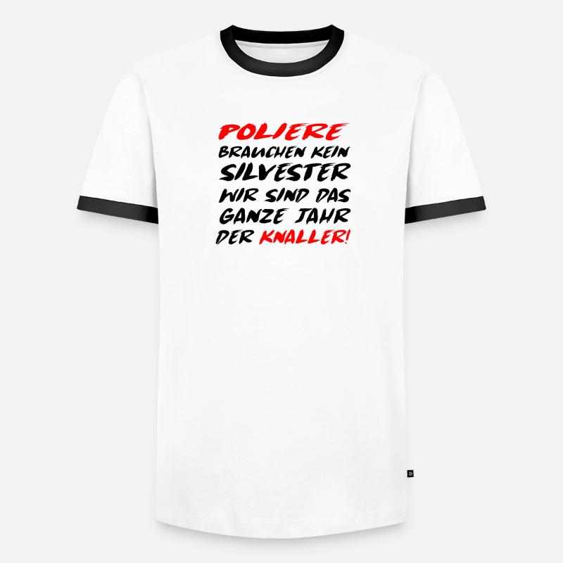 Polier Baustelle Geschenkidee Männer Kontrast-T-Shirt