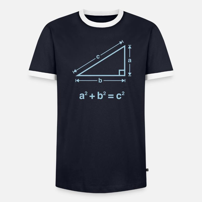 Pythagorean Theorem (Mathematics) Men's Ringer Shirt