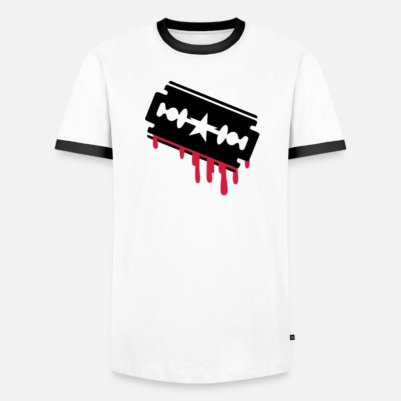 Razor blade, shave Men's Ringer Shirt