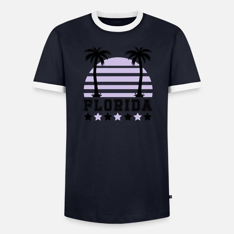florida T-shirt contrasté Homme