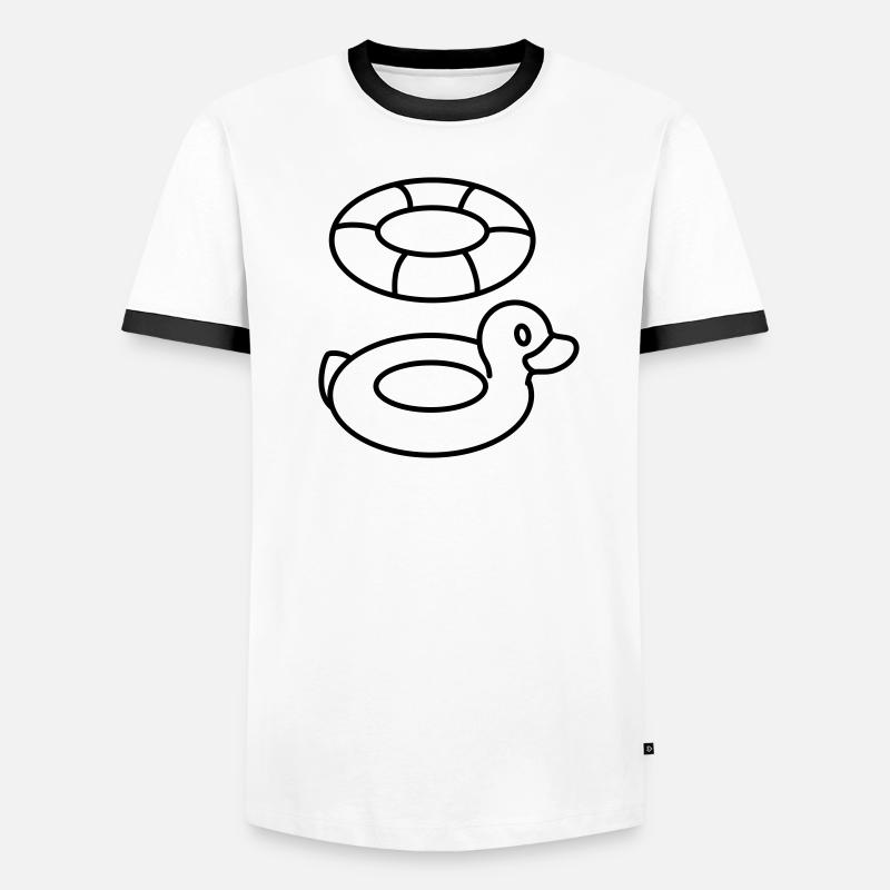surveillant de baignade T-shirt contrasté Homme