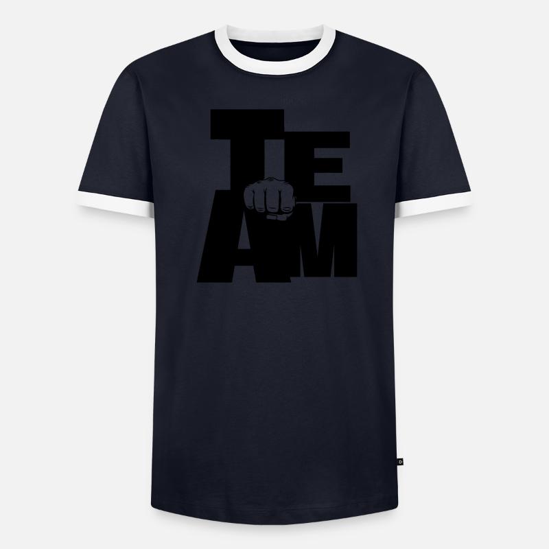 Dein Team Männer Kontrast-T-Shirt