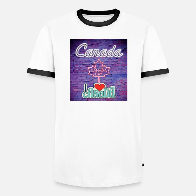 Canada, maple leaf. Men's Ringer Shirt