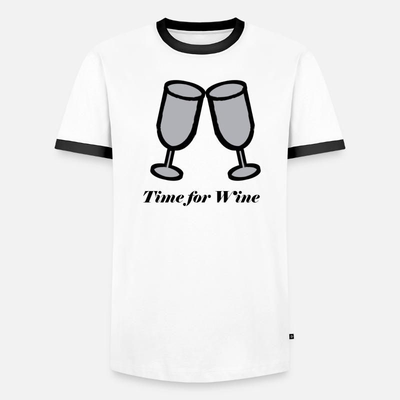 Wein Weinzeit Geschenk Geschenkidee Weintrinker Männer Kontrast-T-Shirt