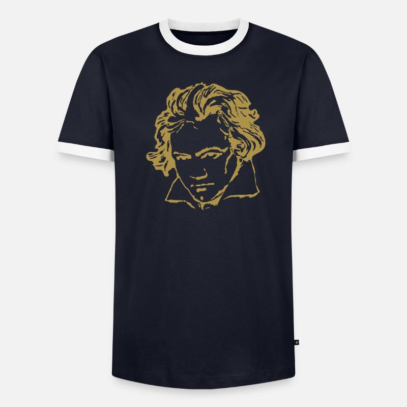 Beethoven Männer Kontrast-T-Shirt