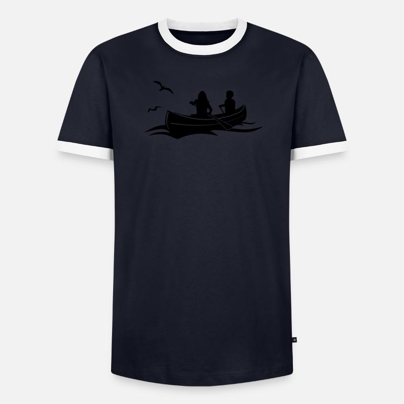 Freizeit - Paddeln - Männer Kontrast-T-Shirt - undefined