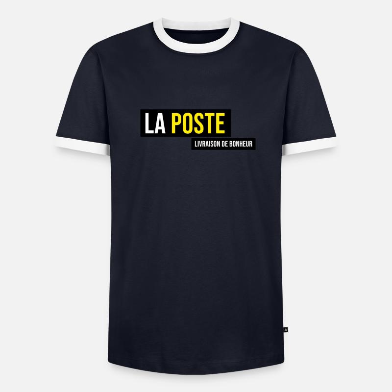 La poste livraison de bonheur colis poste laposte T-shirt contrasté Homme