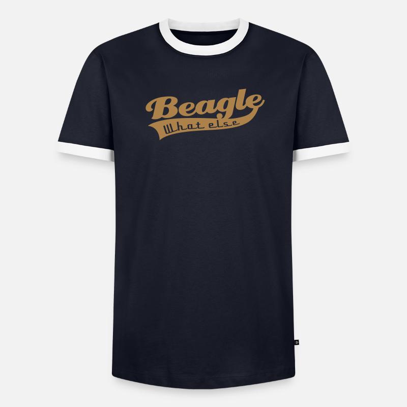 Beagle Männer Kontrast-T-Shirt