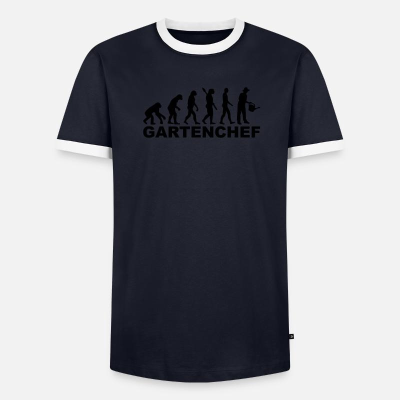 Gärtner Männer Kontrast-T-Shirt