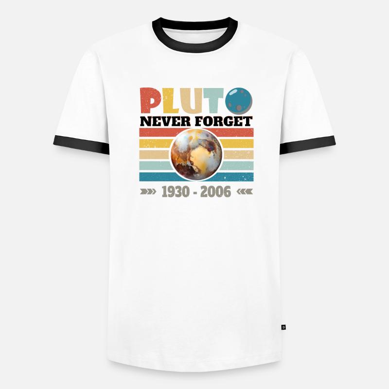 PLUTO - NEVER FORGET 1930 - 2006 Men's Ringer Shirt