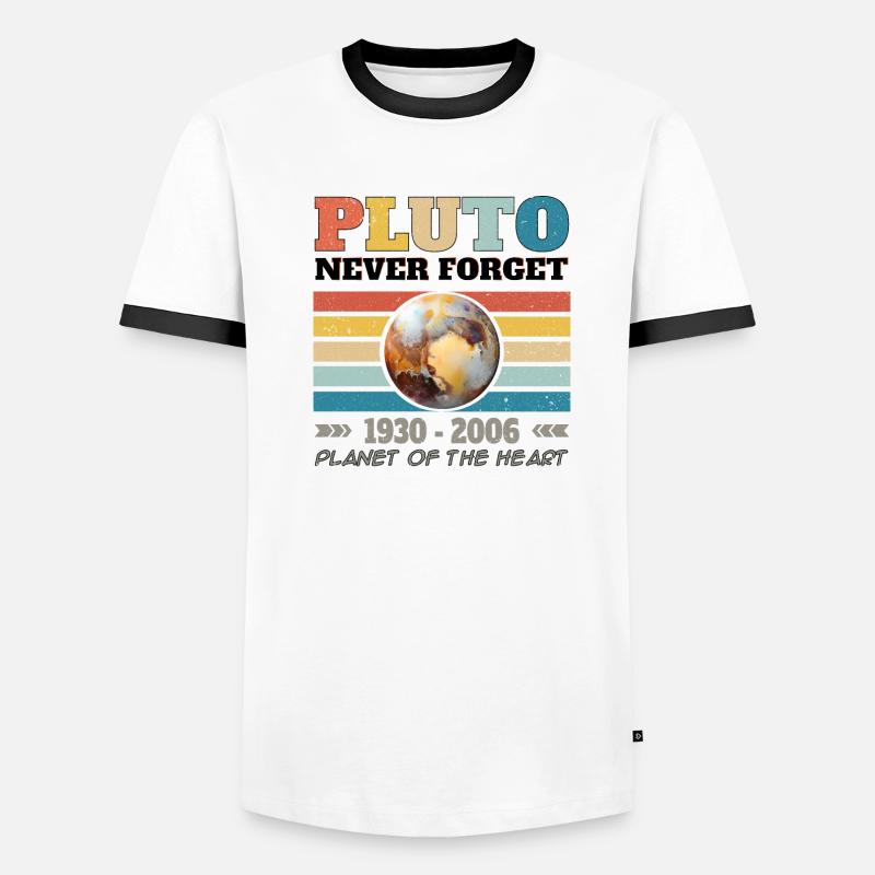 PLUTO - NEVER FORGET 1930 - 2006 Men's Ringer Shirt