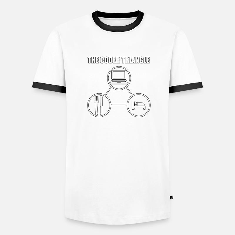 Computer Nerd Computer Scientist IT Programmer Men's Ringer Shirt