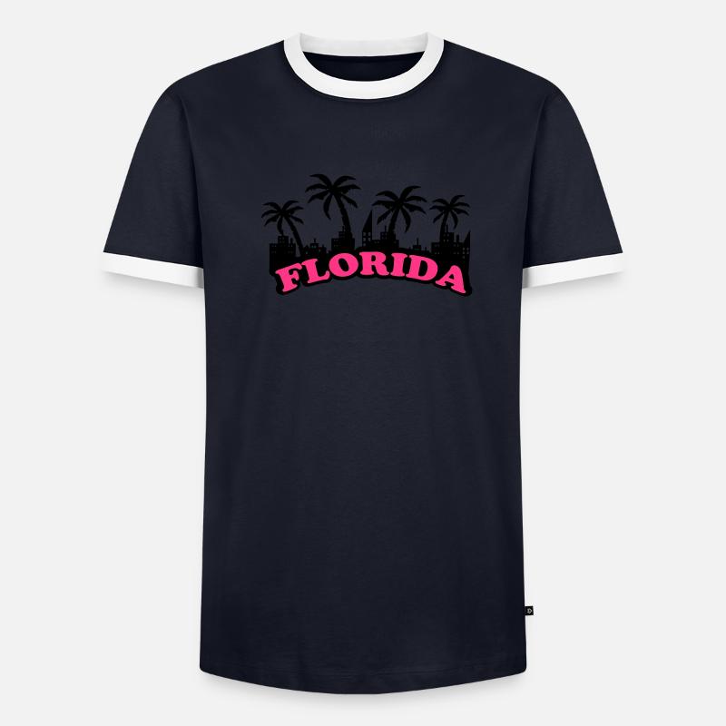 florida T-shirt contrasté Homme