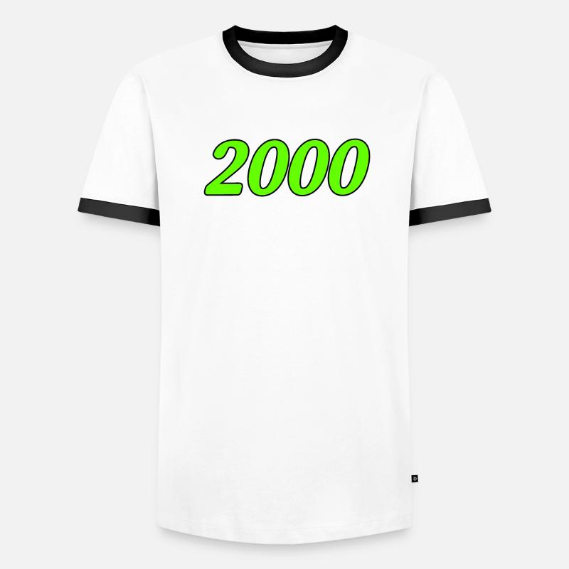 année 2000 T-shirt contrasté Homme