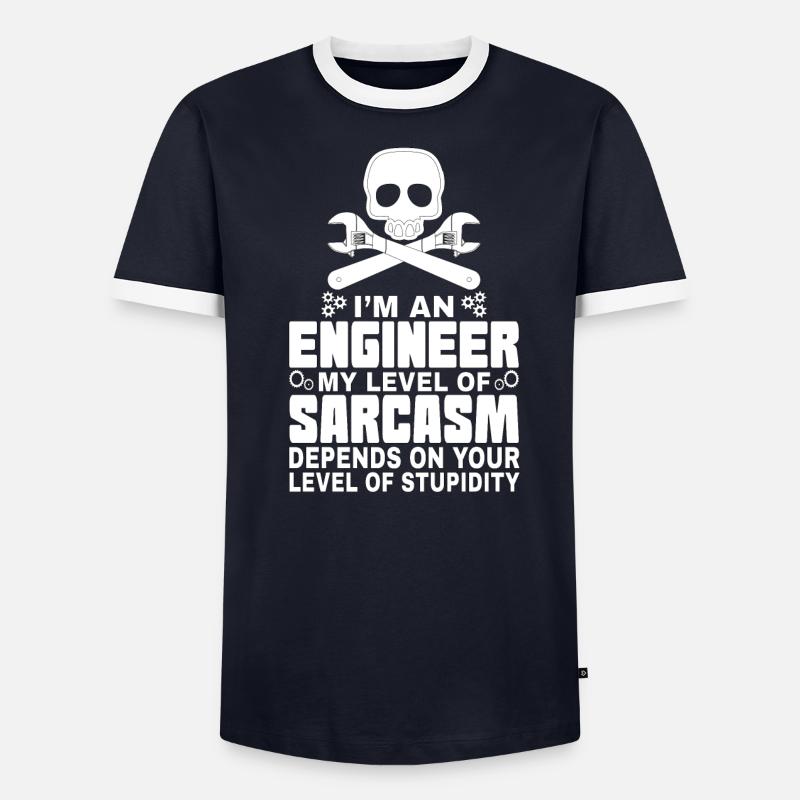 Engineer Sarcasm - Männer Kontrast-T-Shirt - undefined
