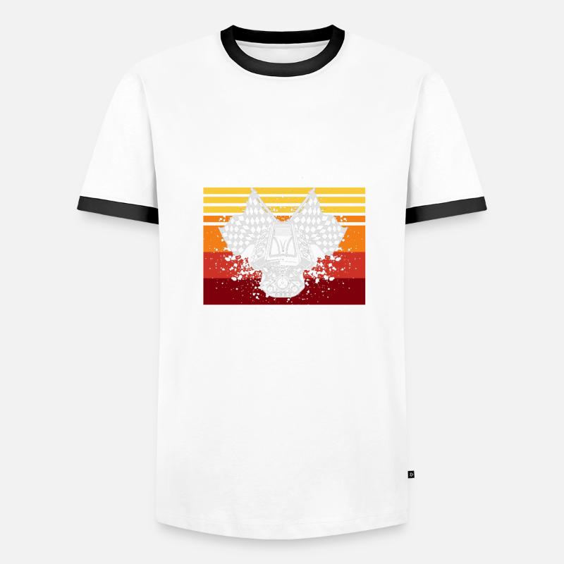 Conception de bateaux de course pour les courses de dragsters T-shirt contrasté Homme