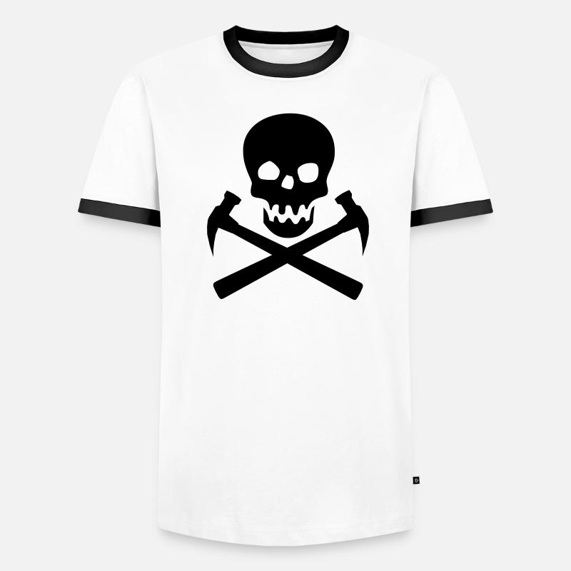 Handwerker Männer Kontrast-T-Shirt