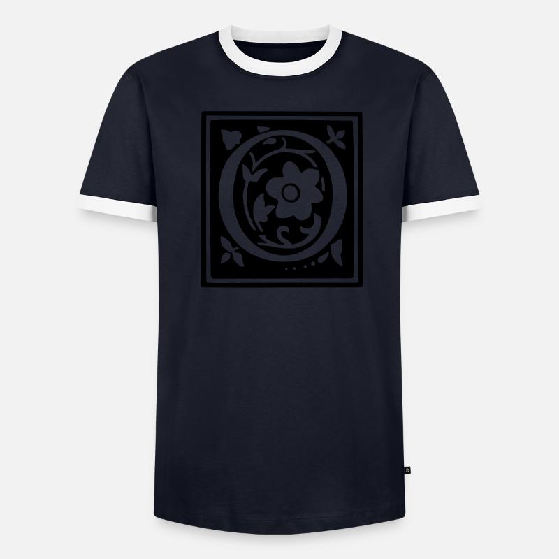 Decorated typography set 2 number 8 T-shirt contrasté Homme