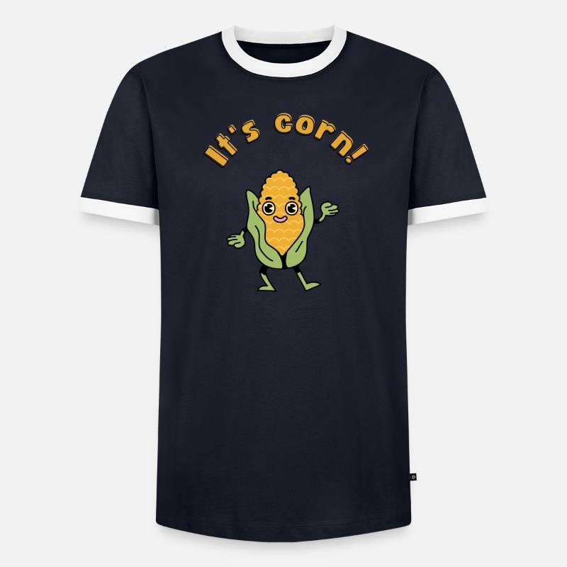 It's corn - a cornstatic design Men's Ringer Shirt
