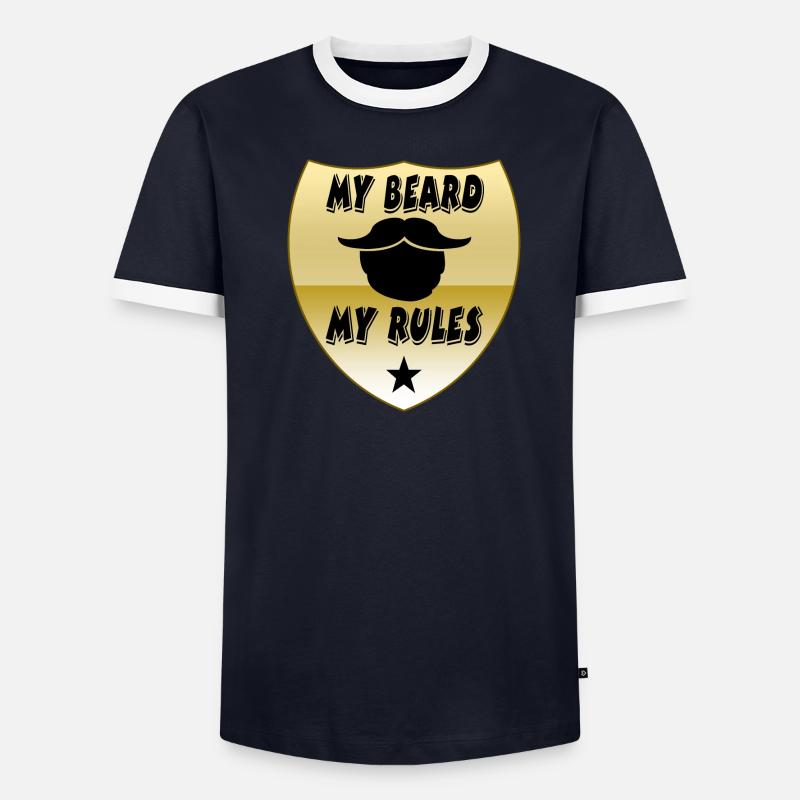 Bart Männer Kontrast-T-Shirt
