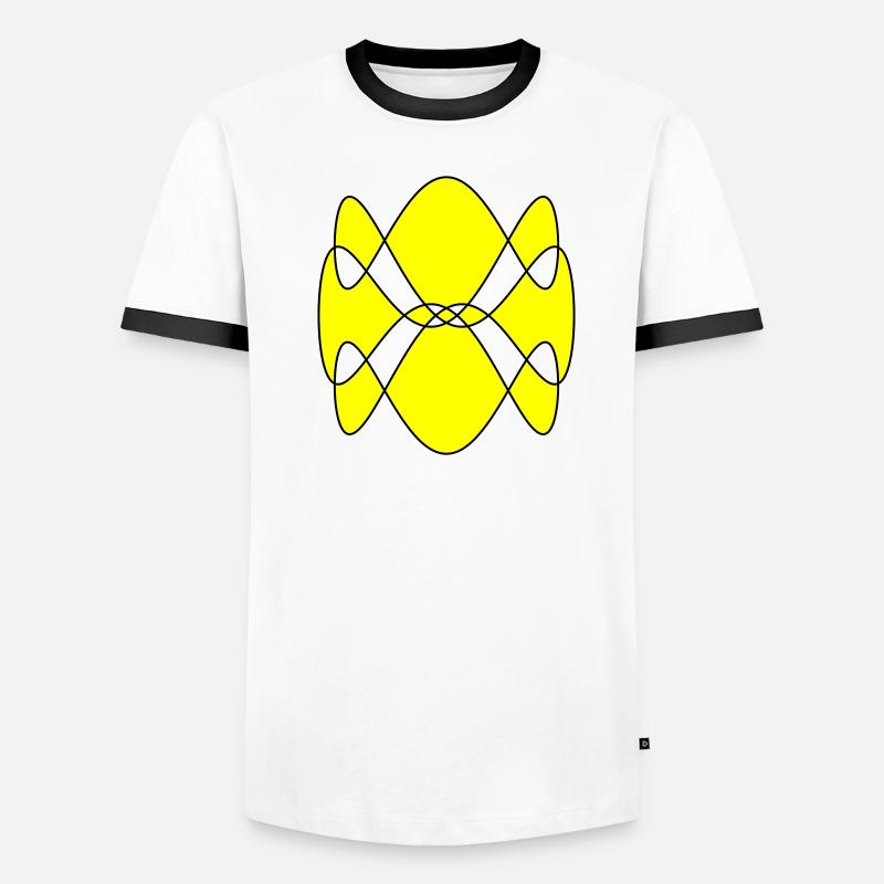 Spirogramm Männer Kontrast-T-Shirt