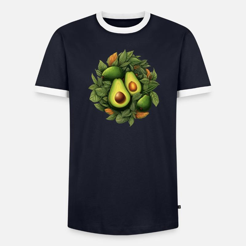 Avocado Männer Kontrast-T-Shirt