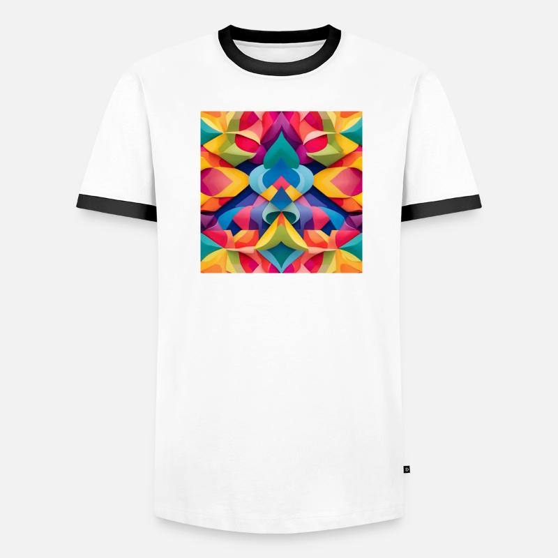 Colorful pattern Men's Ringer Shirt