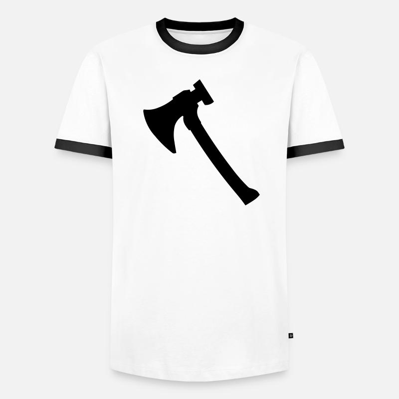 Axt Männer Kontrast-T-Shirt