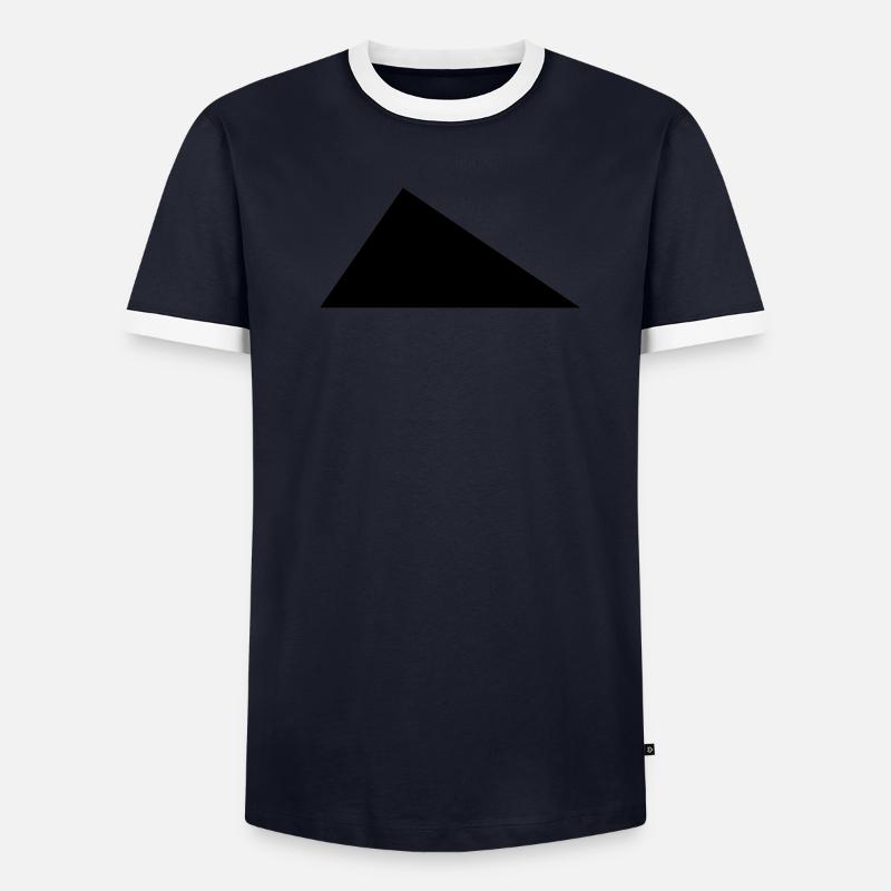 Triangle perpendicular / / Right angle / / Men's Ringer Shirt