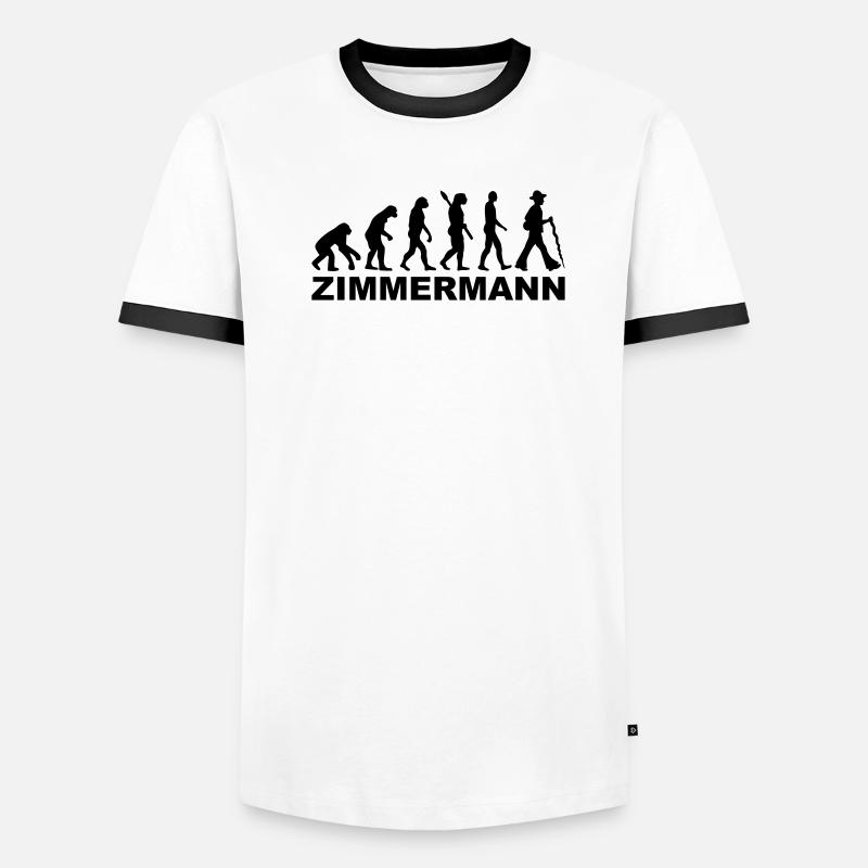 Zimmermann Männer Kontrast-T-Shirt