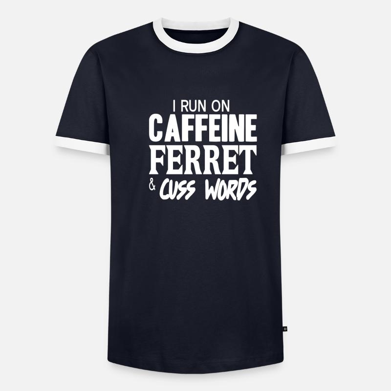 Frettchen Männer Kontrast-T-Shirt