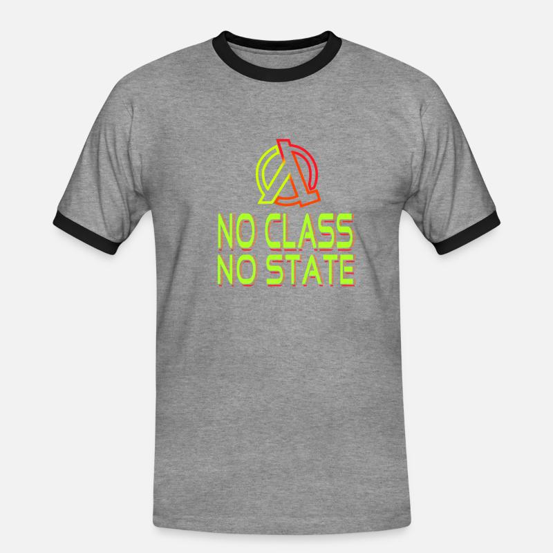 Programmierer Lambda Softwareentwickler Geschenk - Männer Kontrast-T-Shirt - Grau meliert/Schwarz