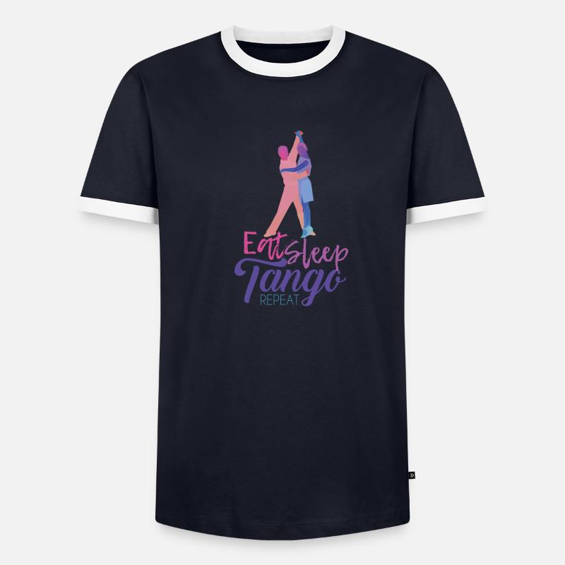 Danse de tango danseur danseur T-shirt contrasté Homme
