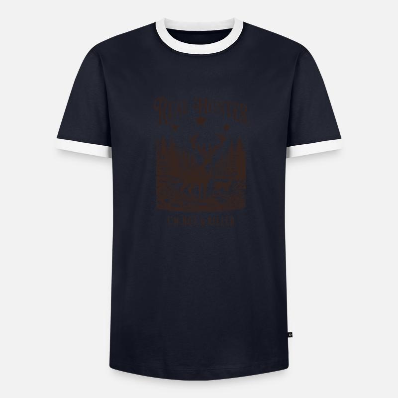 Jäger Mann Männer Kontrast-T-Shirt