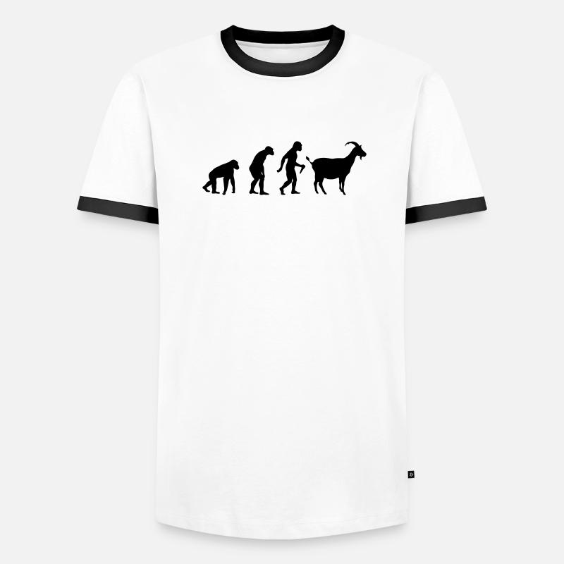 L'évolution de la chèvre T-shirt contrasté Homme