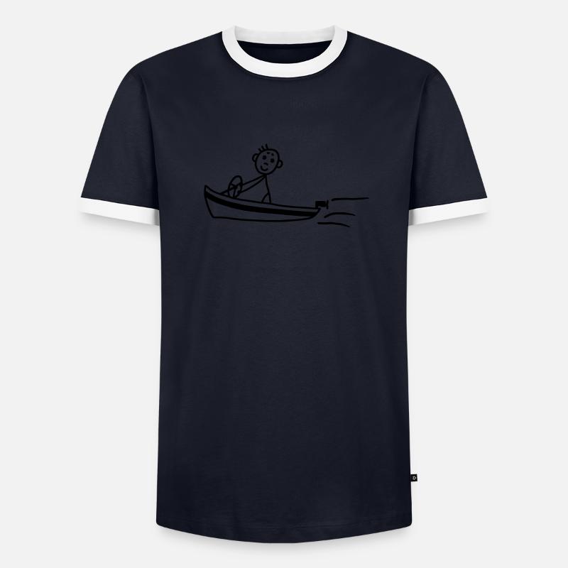 Motorboot - Boot - Männer Kontrast-T-Shirt - undefined