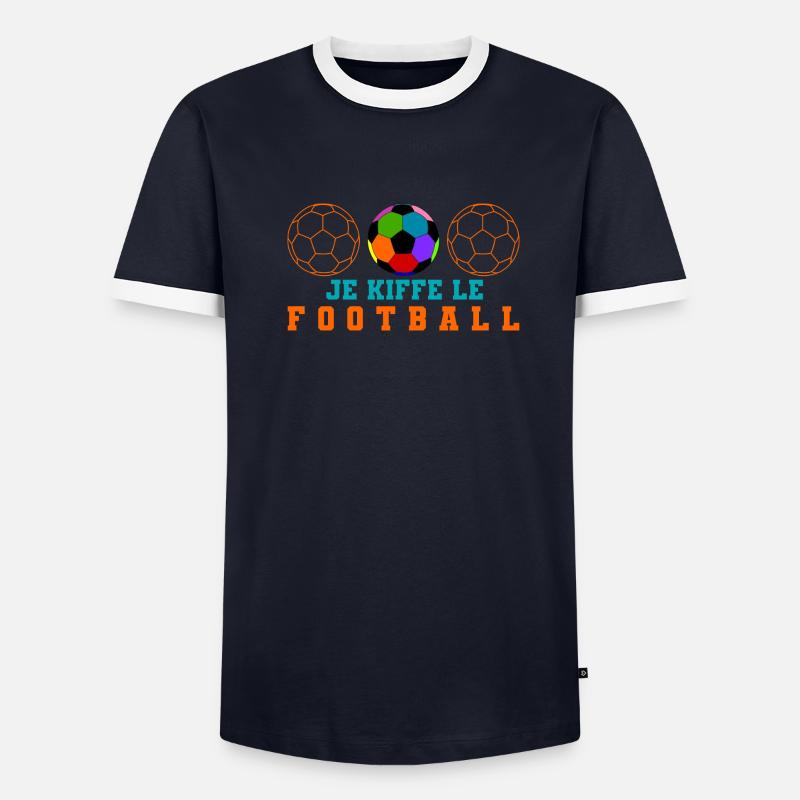 Je kiffe le football T-shirt contrasté Homme