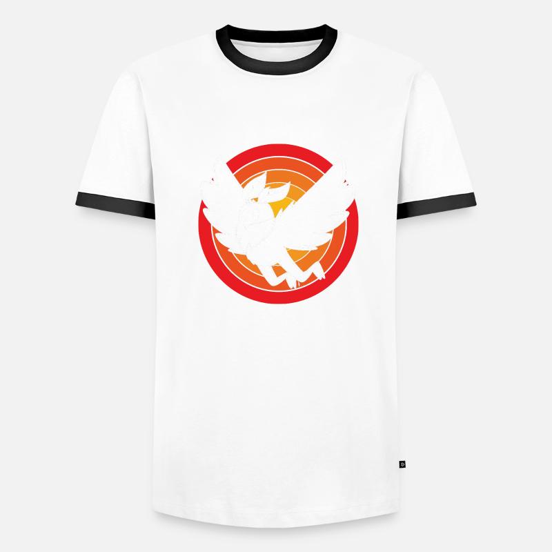 Mottenmann Männer Kontrast-T-Shirt